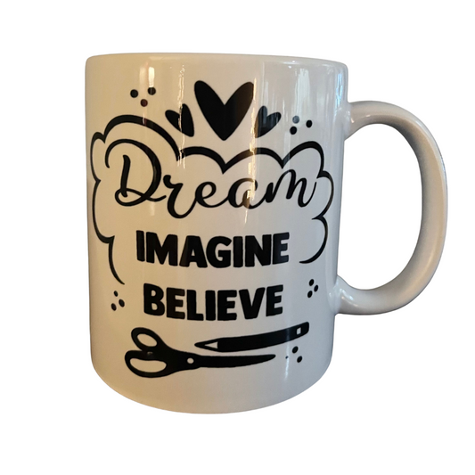 Dream Imagine Believe Porcelain Mug